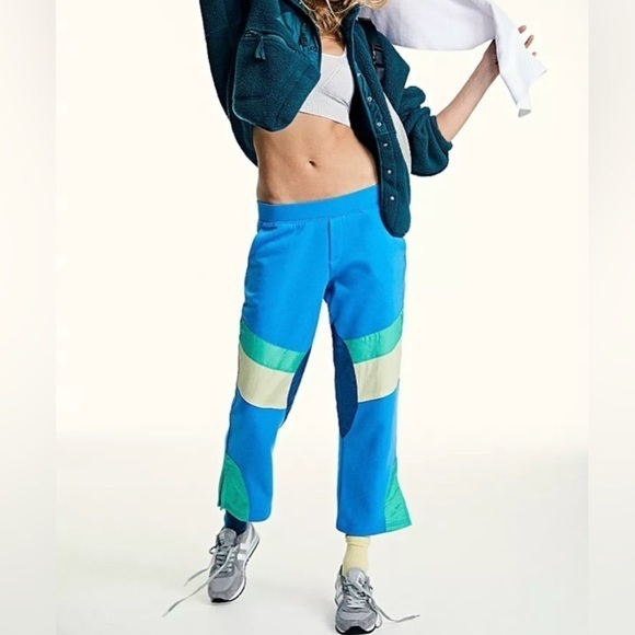 FP Movement by Free People Pants - NWOT FREE PEOPLE Flurry Pants XS Blue Pockets Zip Ankles NEW FP MOVEMENT